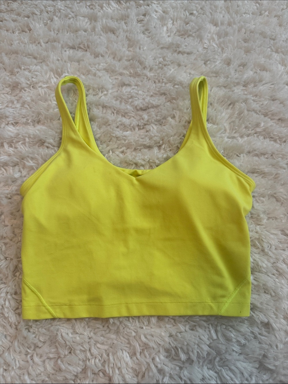 Lululemon Align Cropped Tank Top - Neon Yellow